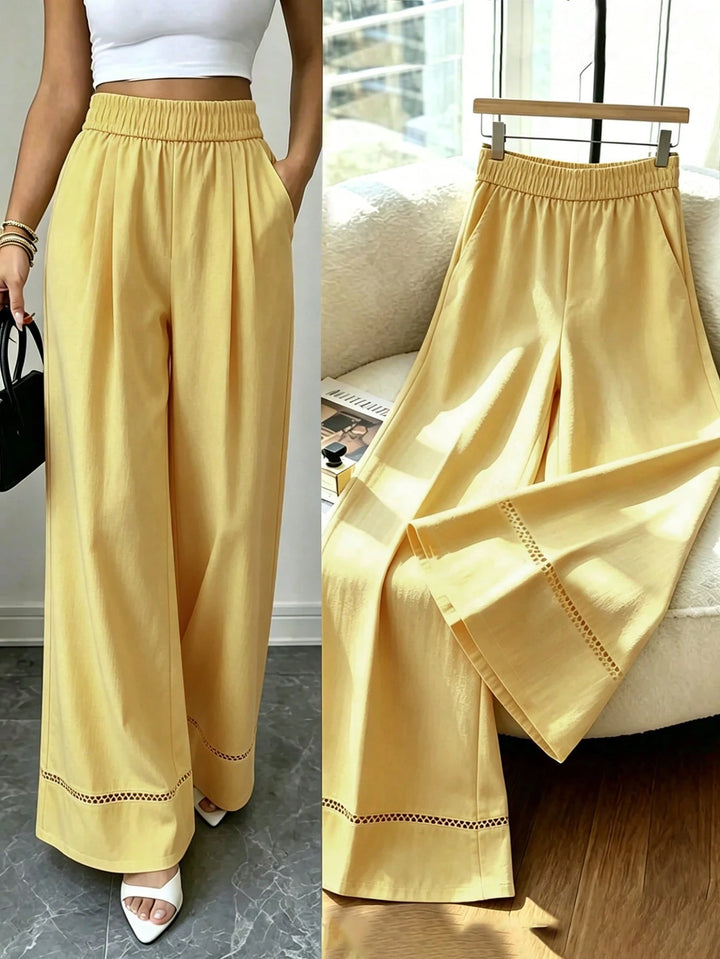Pantaloni SHEIN, galben