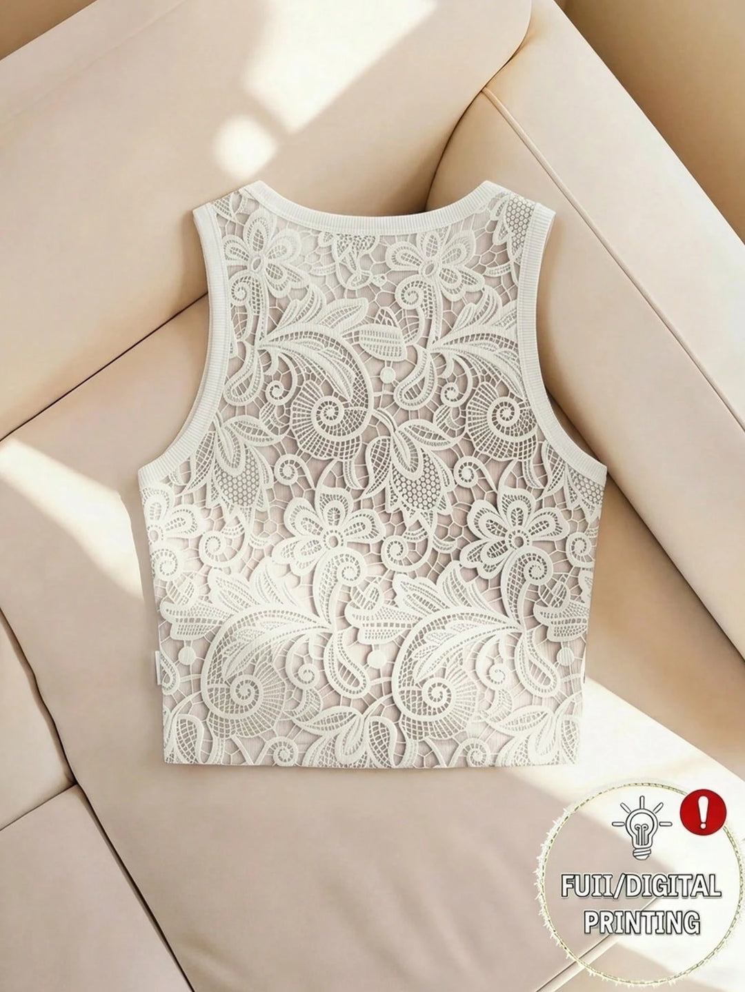 Top SHEIN, crem