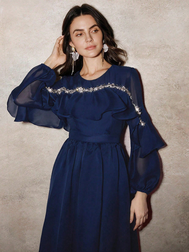 Rochie maxi SHEIN, albastru