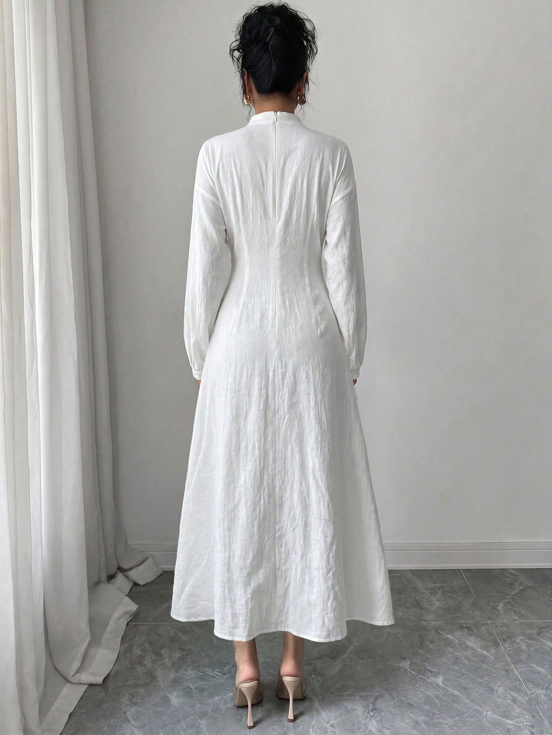 Rochie maxi SHEIN, alb