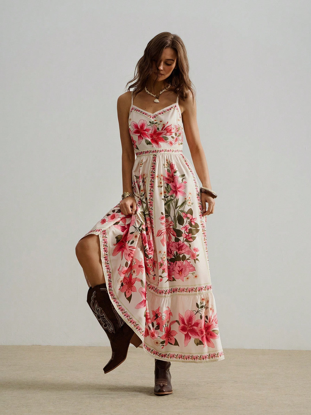 Rochie maxi SHEIN, portocaliu