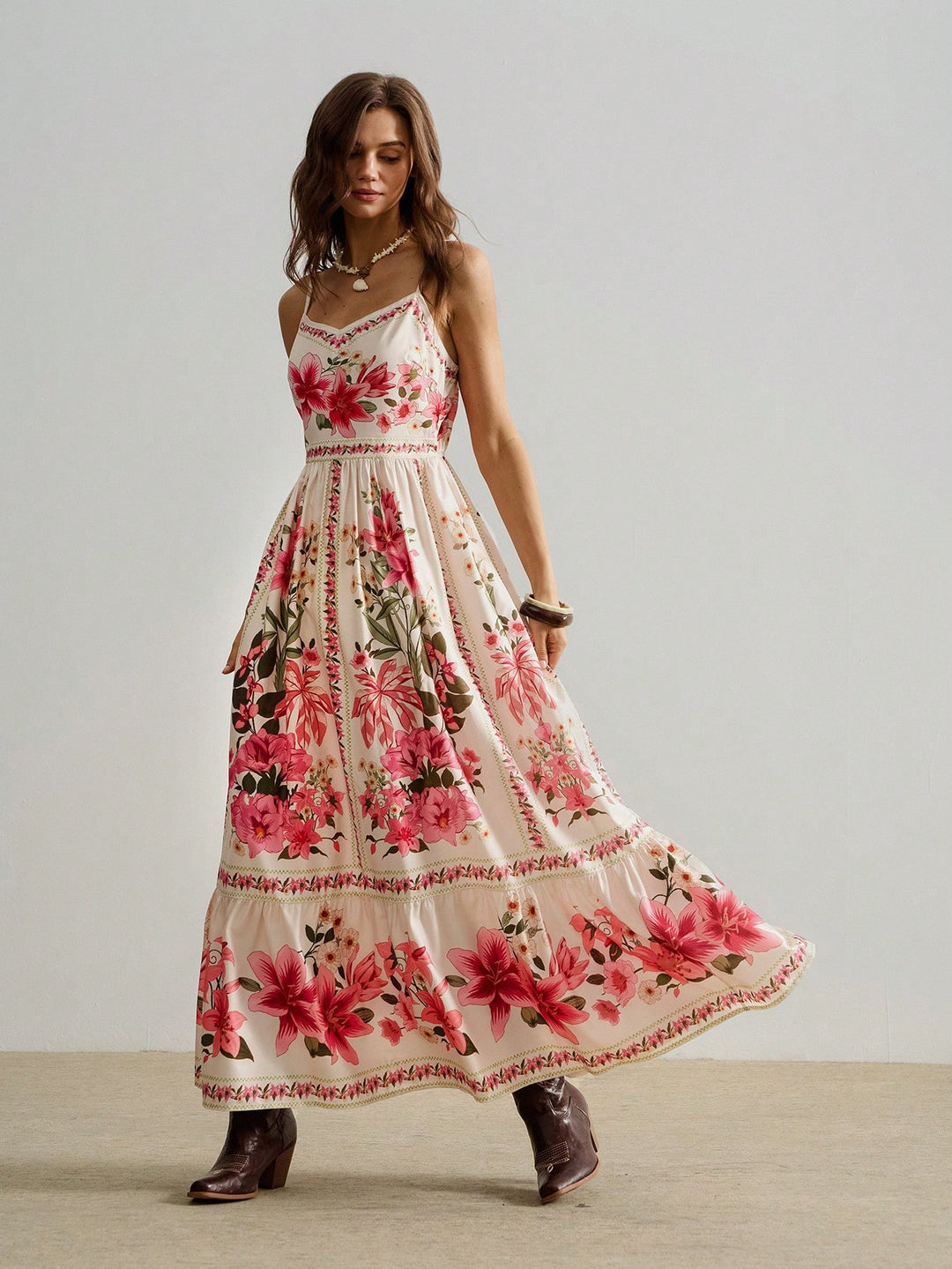 Rochie maxi SHEIN, portocaliu