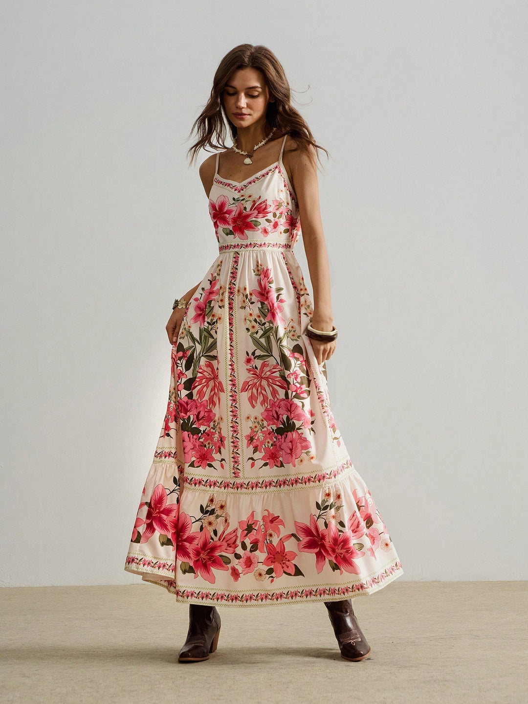 Rochie maxi SHEIN, portocaliu