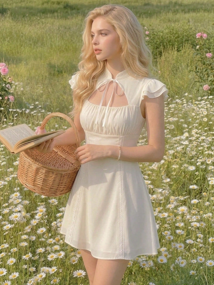 Rochie scurtă SHEIN, bej