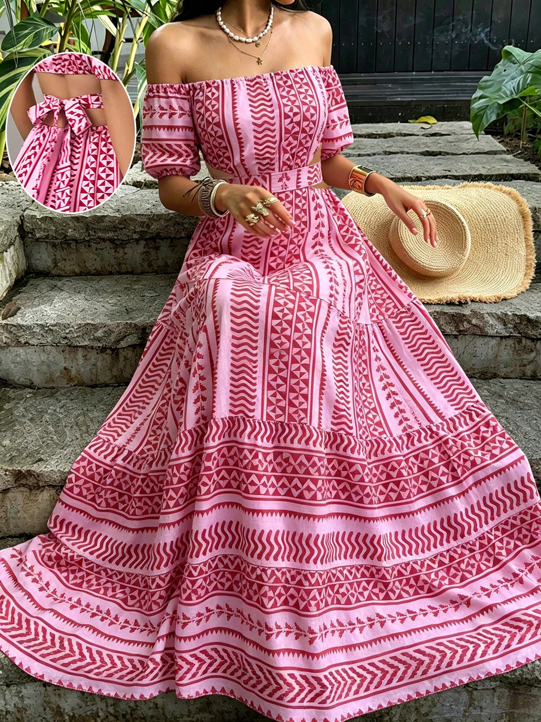 Rochie maxi SHEIN, mix culori