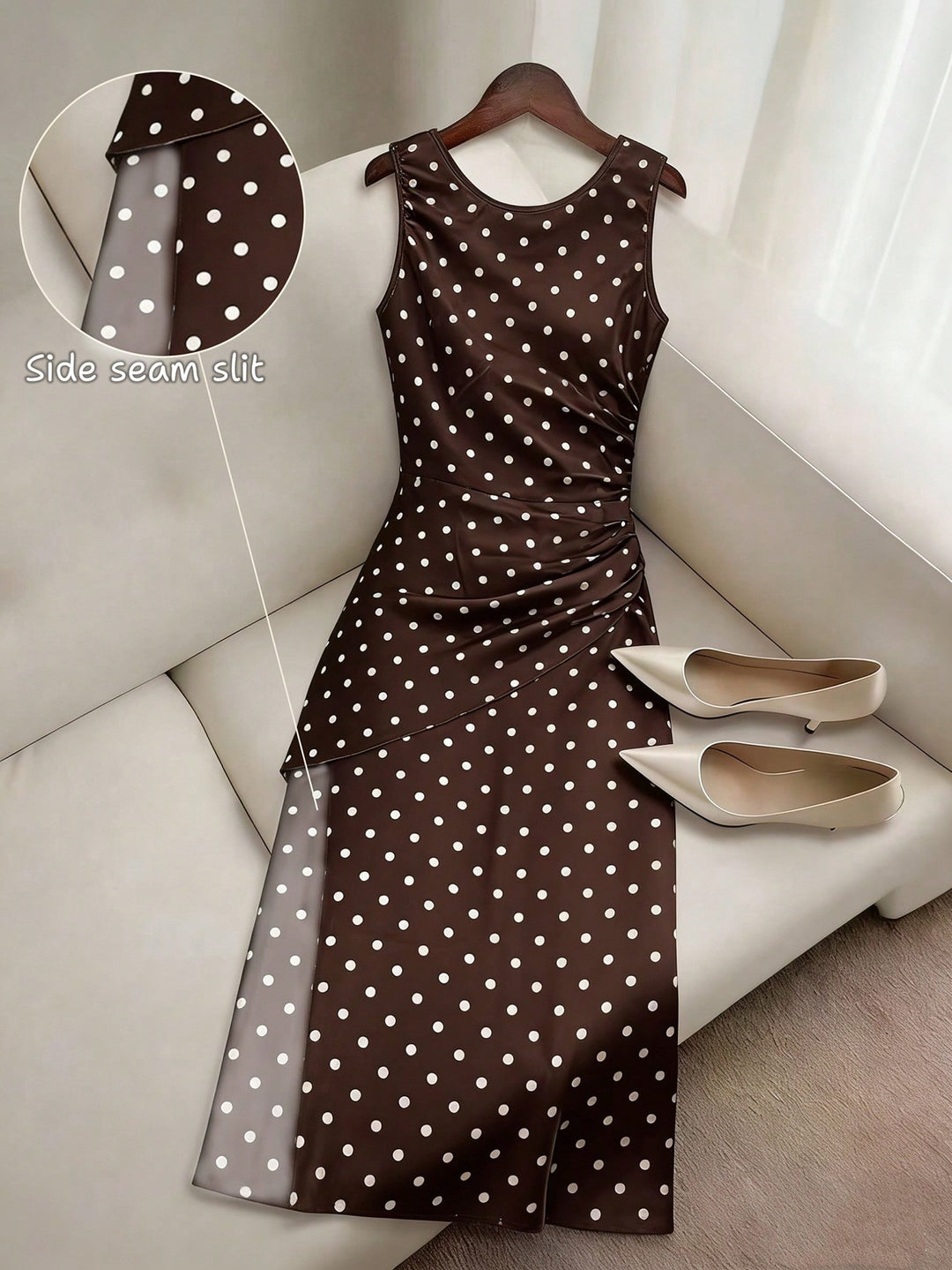 Rochie maxi SHEIN, maro