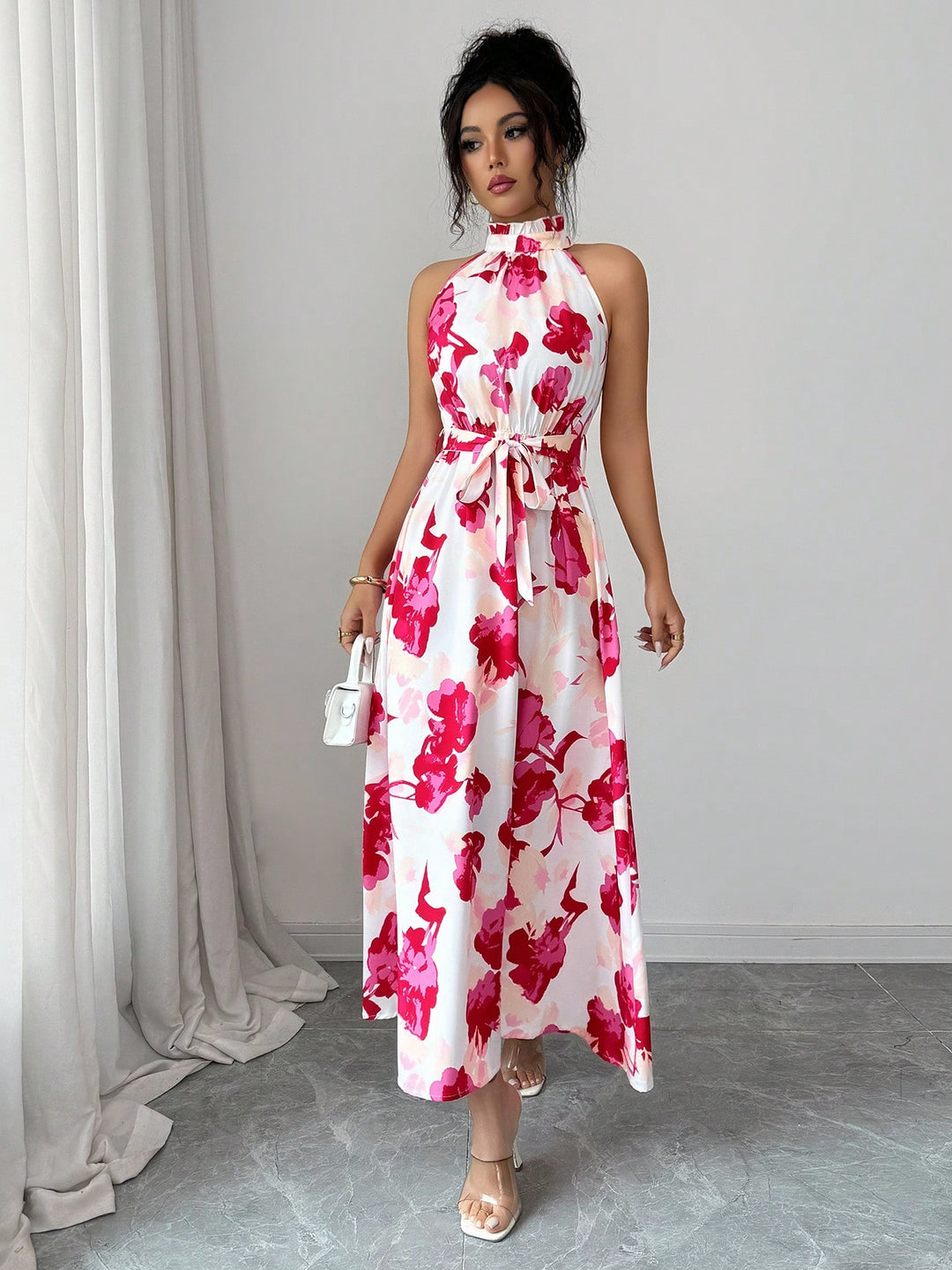 Rochie maxi SHEIN, roz