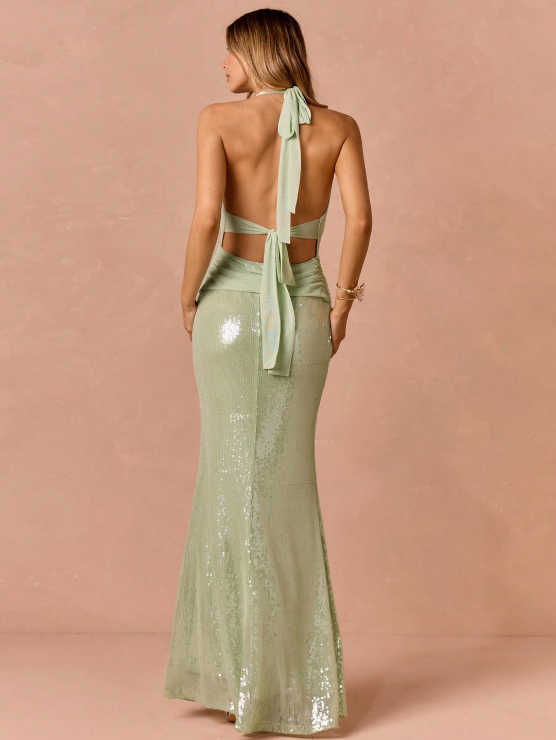 Rochie maxi SHEIN, verde