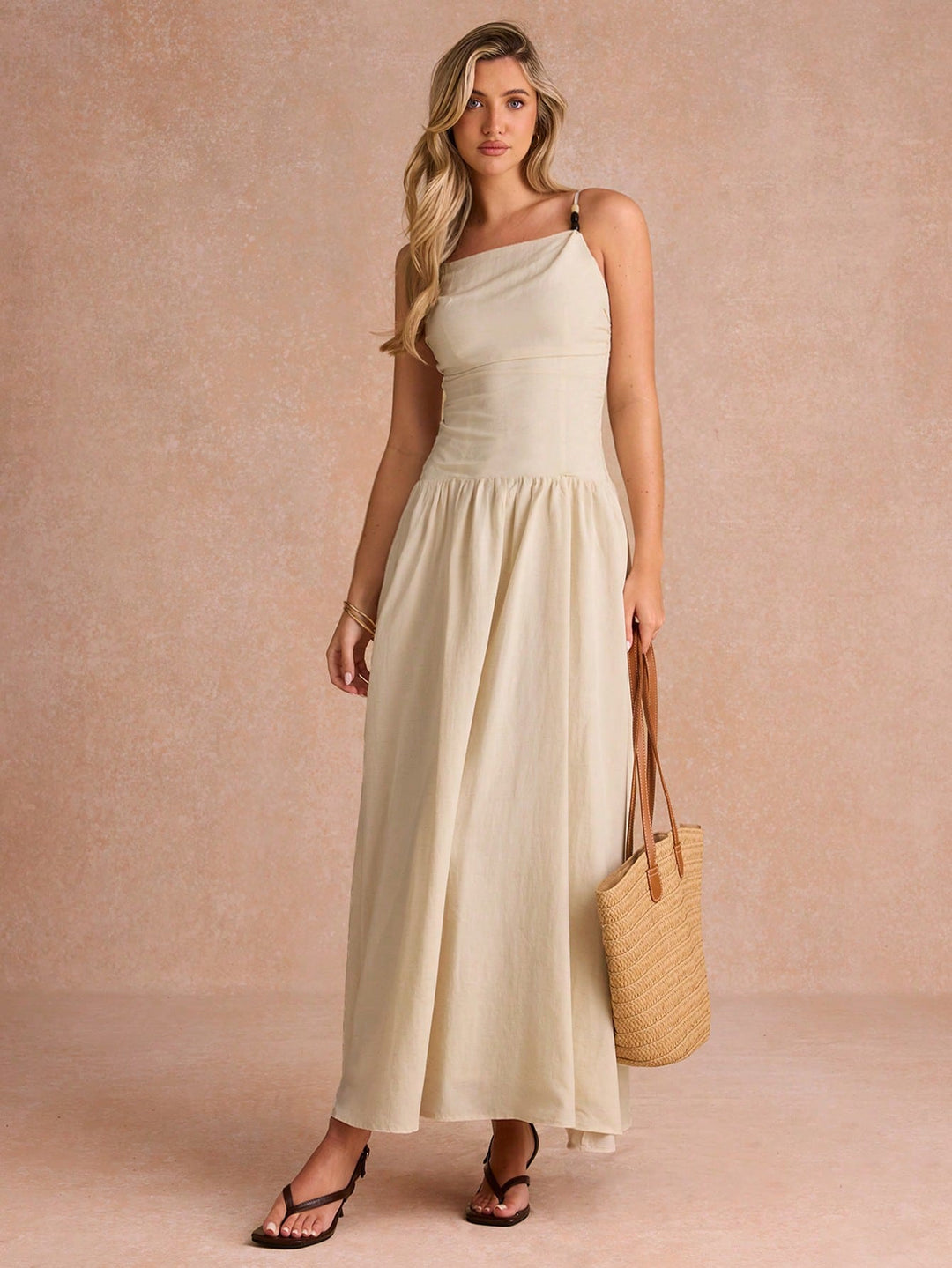 Rochie maxi SHEIN, portocaliu