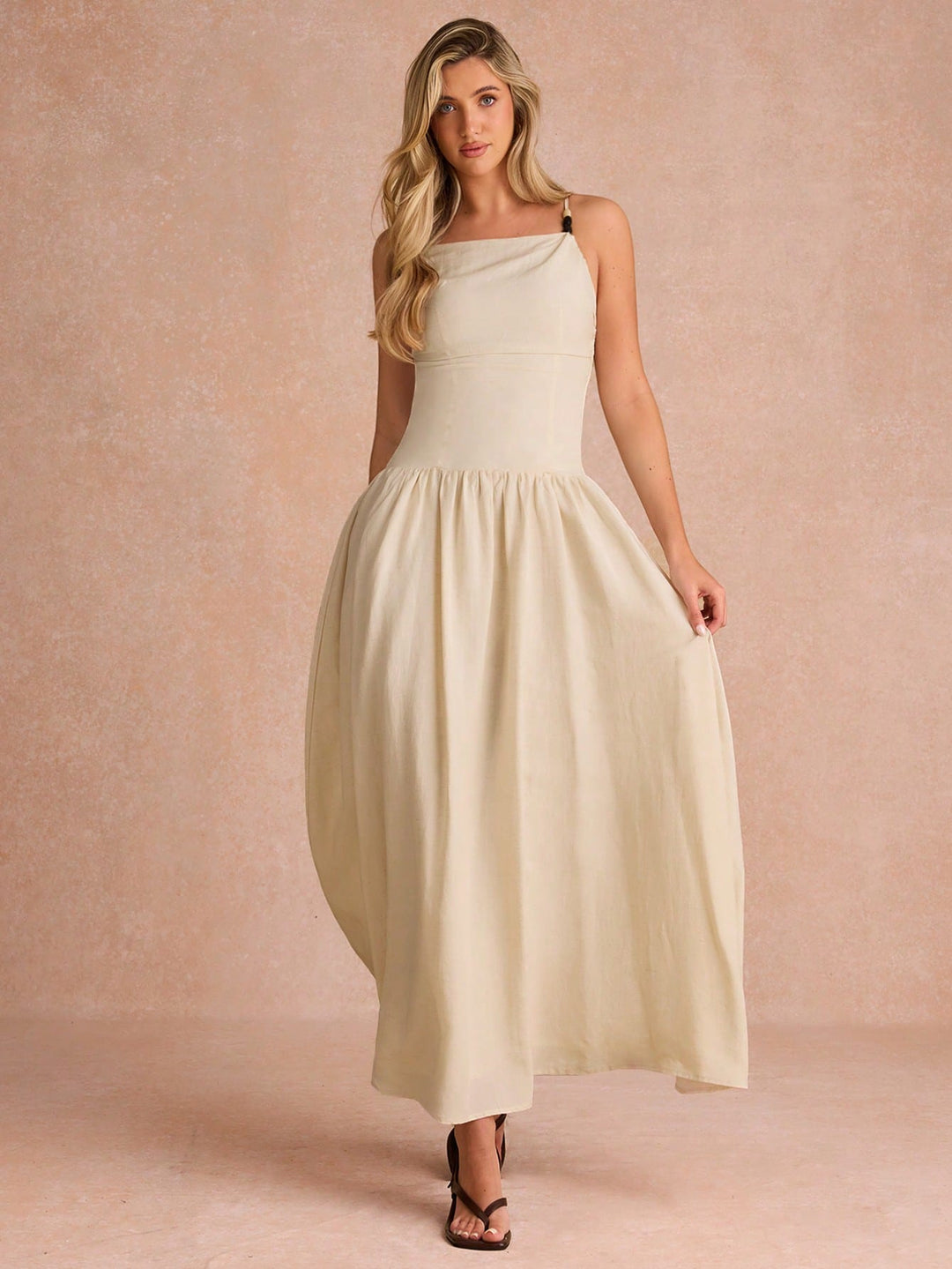 Rochie maxi SHEIN, portocaliu