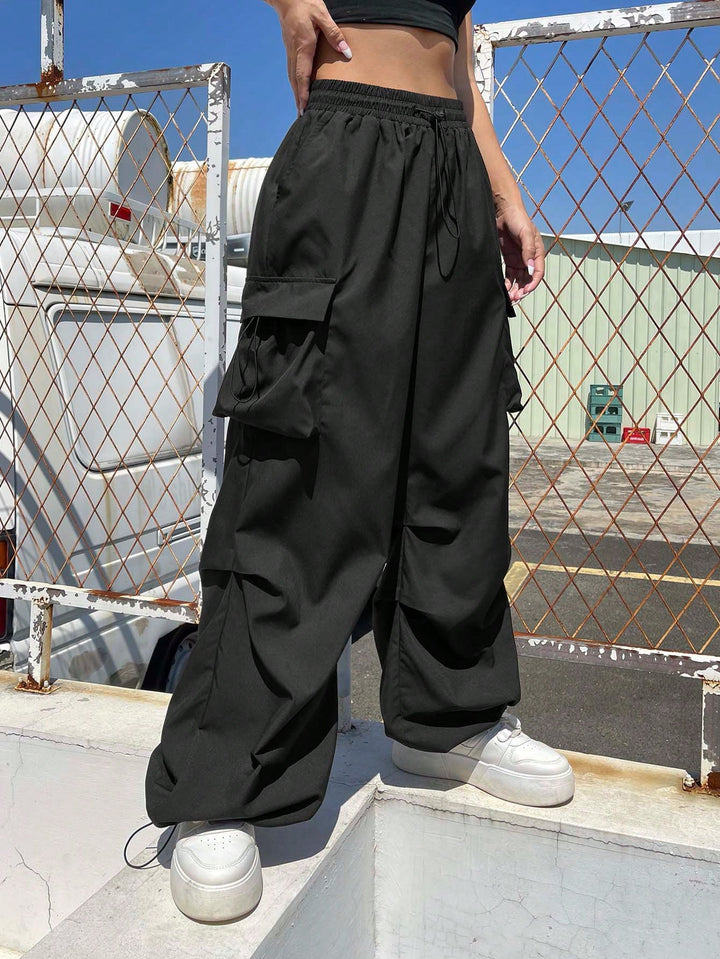 Pantaloni SHEIN, negru