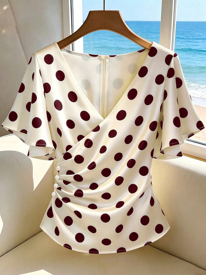 Bluza elegantă SHEIN, roșu