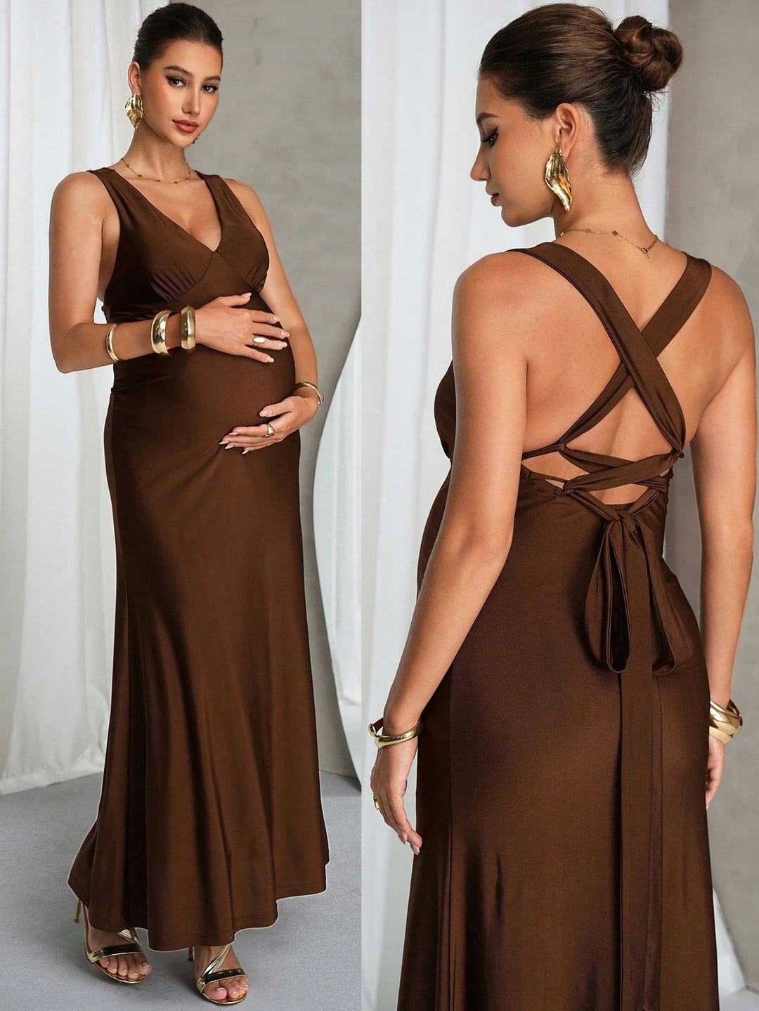 Rochie SHEIN, maro