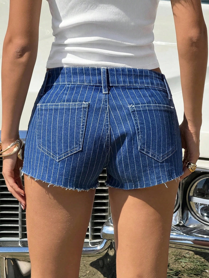 Pantaloni scurți SHEIN, albastru