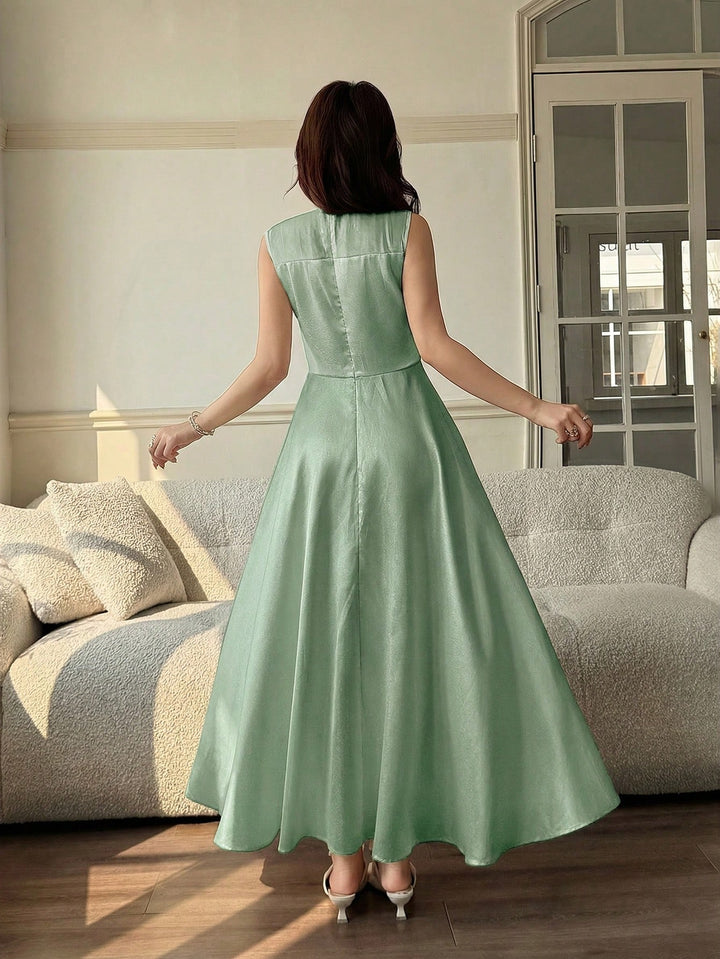 Rochie maxi SHEIN, verde