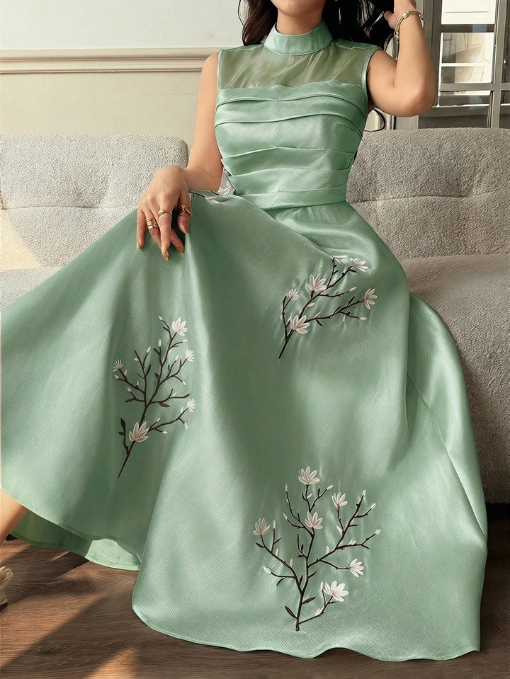 Rochie maxi SHEIN, verde
