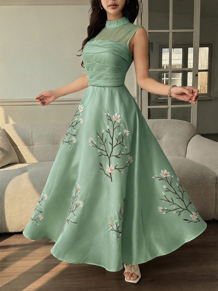 Rochie maxi SHEIN, verde