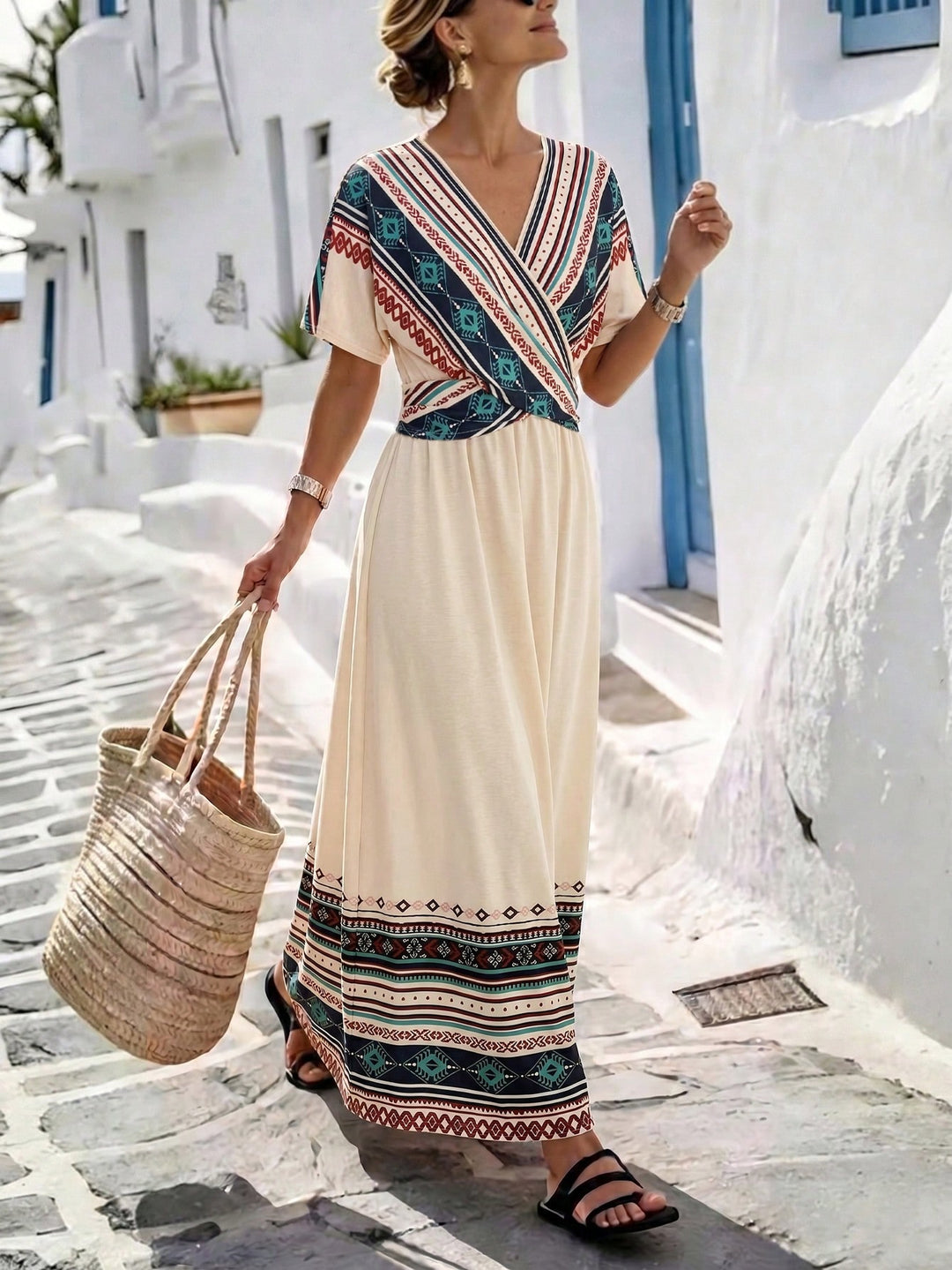 Rochie maxi SHEIN, mix culori