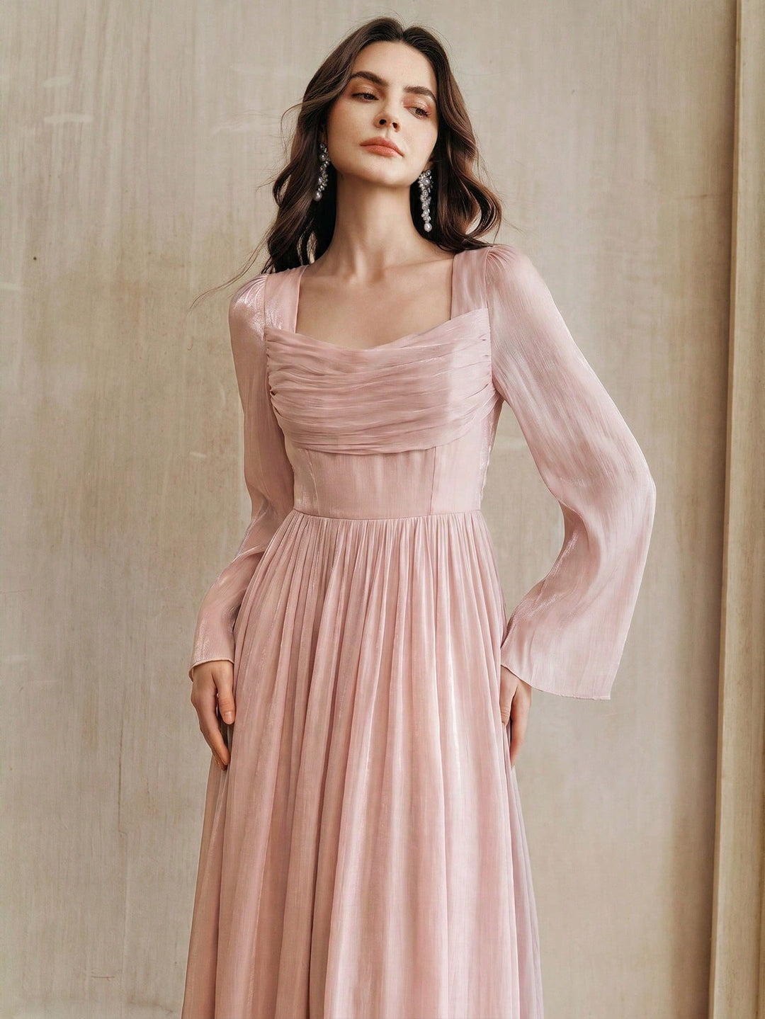 Rochie maxi SHEIN, roz