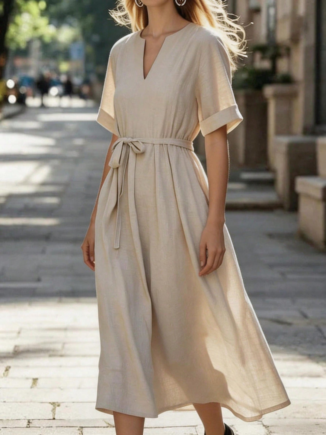 Rochie midi SHEIN, kaki