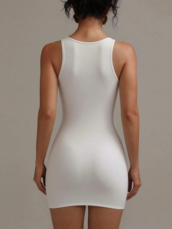 Rochie mini SHEIN, alb