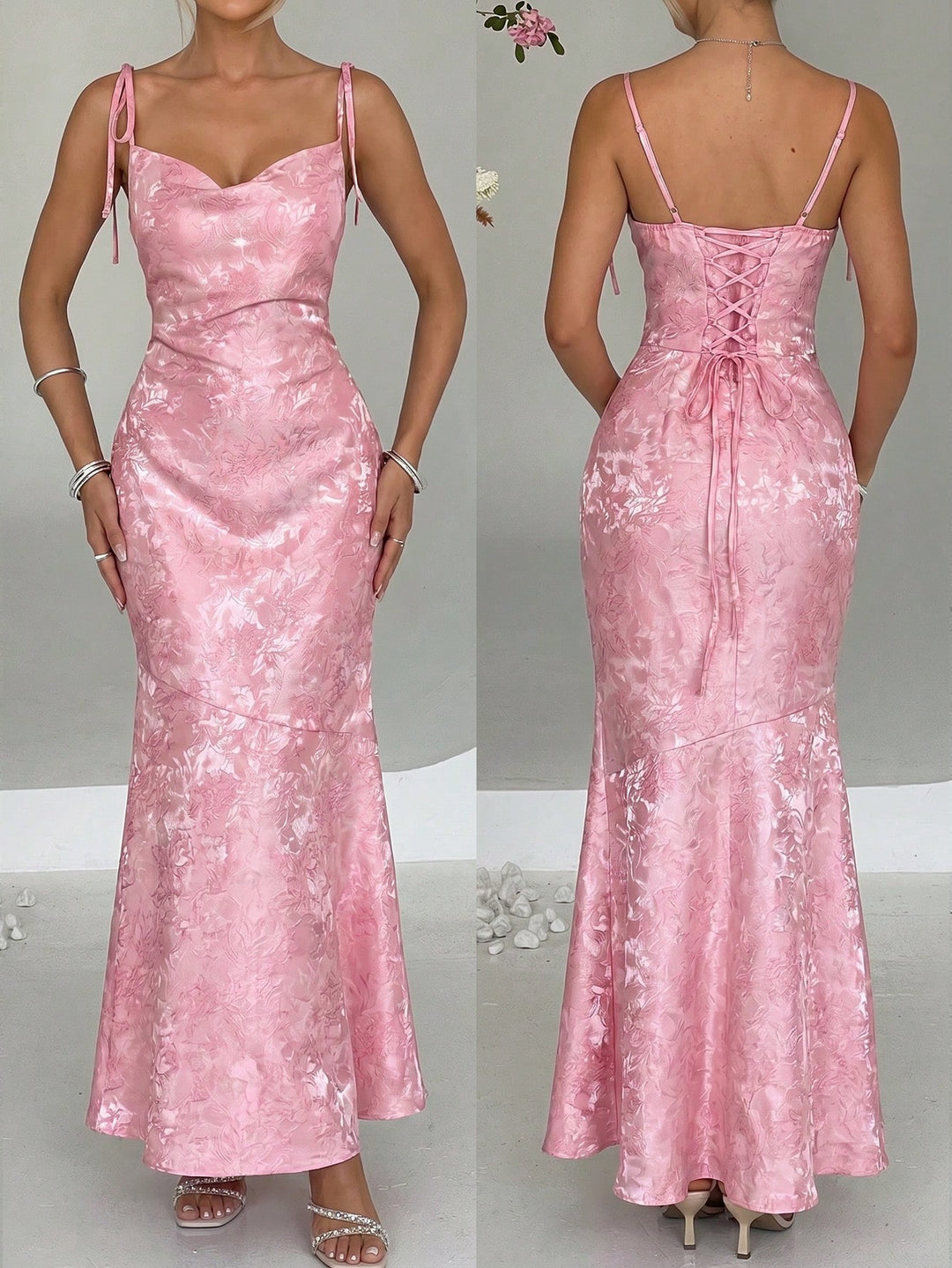 Rochie maxi SHEIN, roz