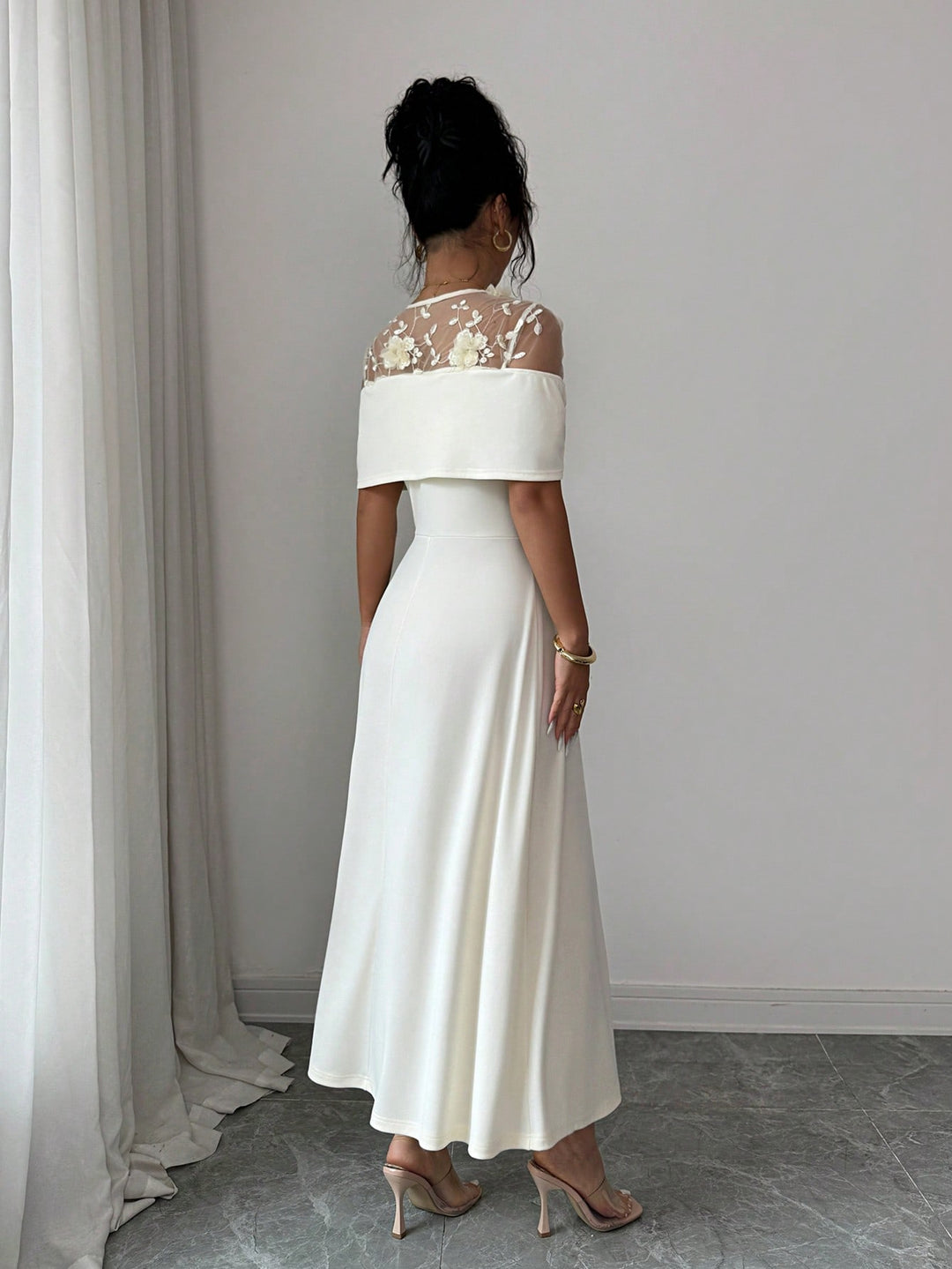 Rochie maxi SHEIN, portocaliu
