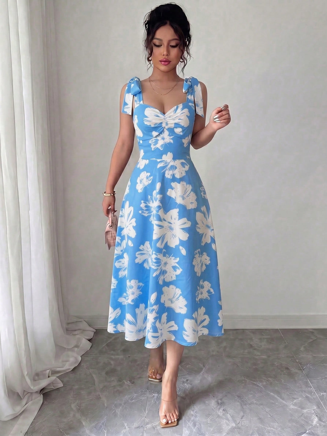 Rochie midi SHEIN, mix culori