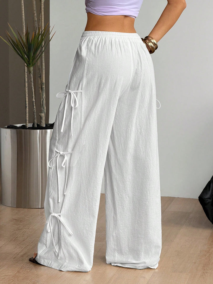 Pantaloni SHEIN, alb