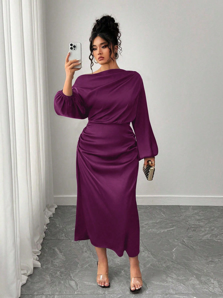 Rochie midi SHEIN, mov