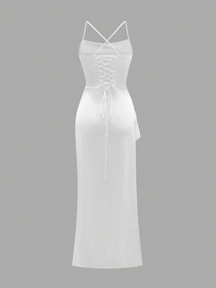 Rochie maxi SHEIN, alb