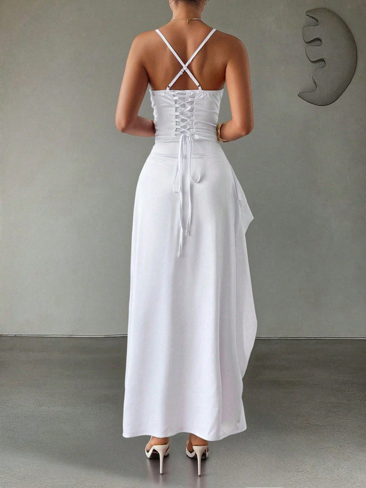 Rochie maxi SHEIN, alb