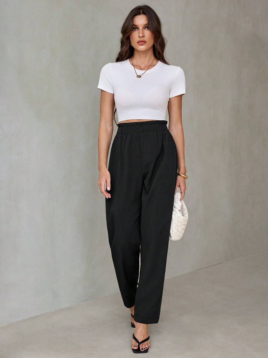 Pantaloni SHEIN, negru