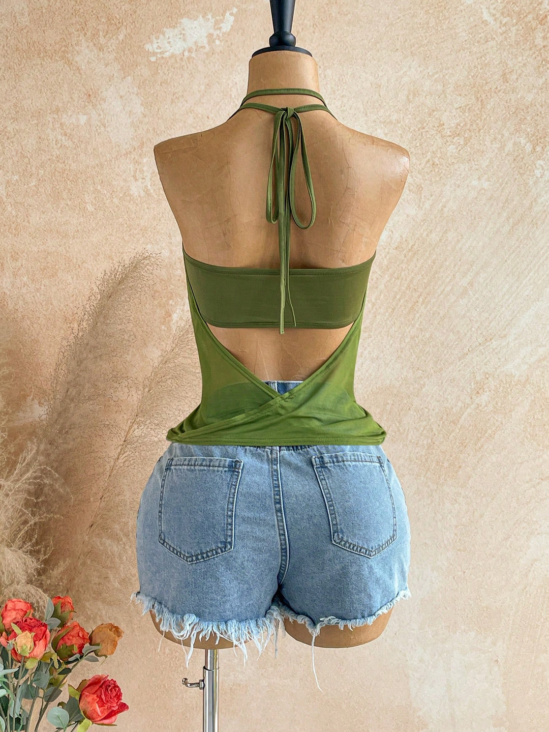 Top SHEIN, verde
