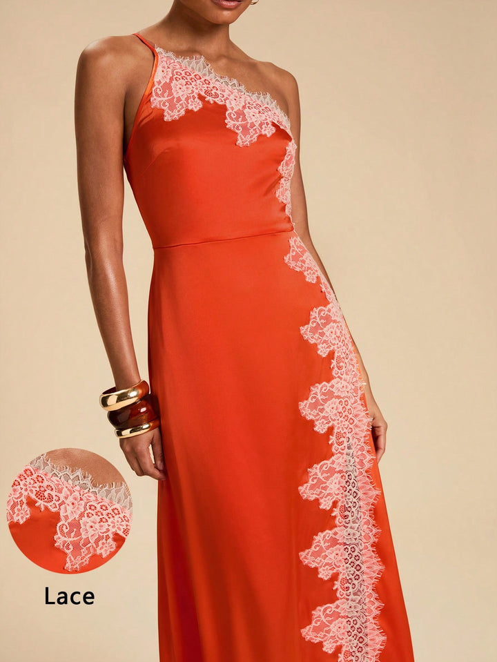 Rochie maxi SHEIN, portocaliu