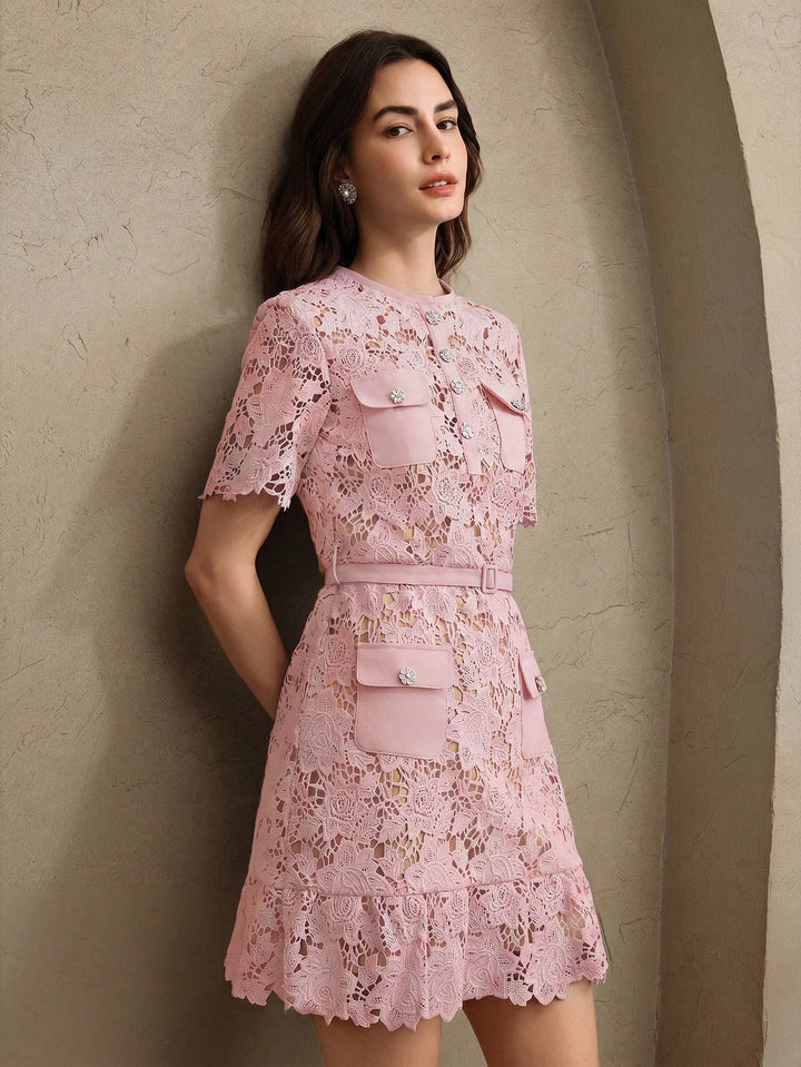 Rochie scurtă SHEIN, roz