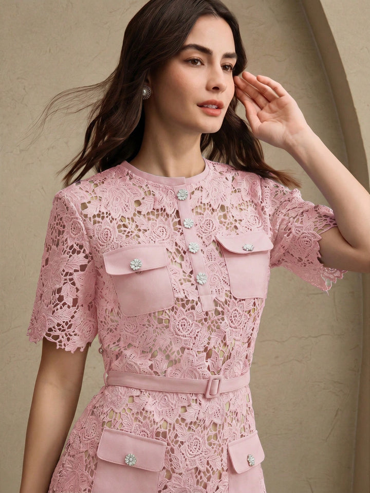 Rochie scurtă SHEIN, roz