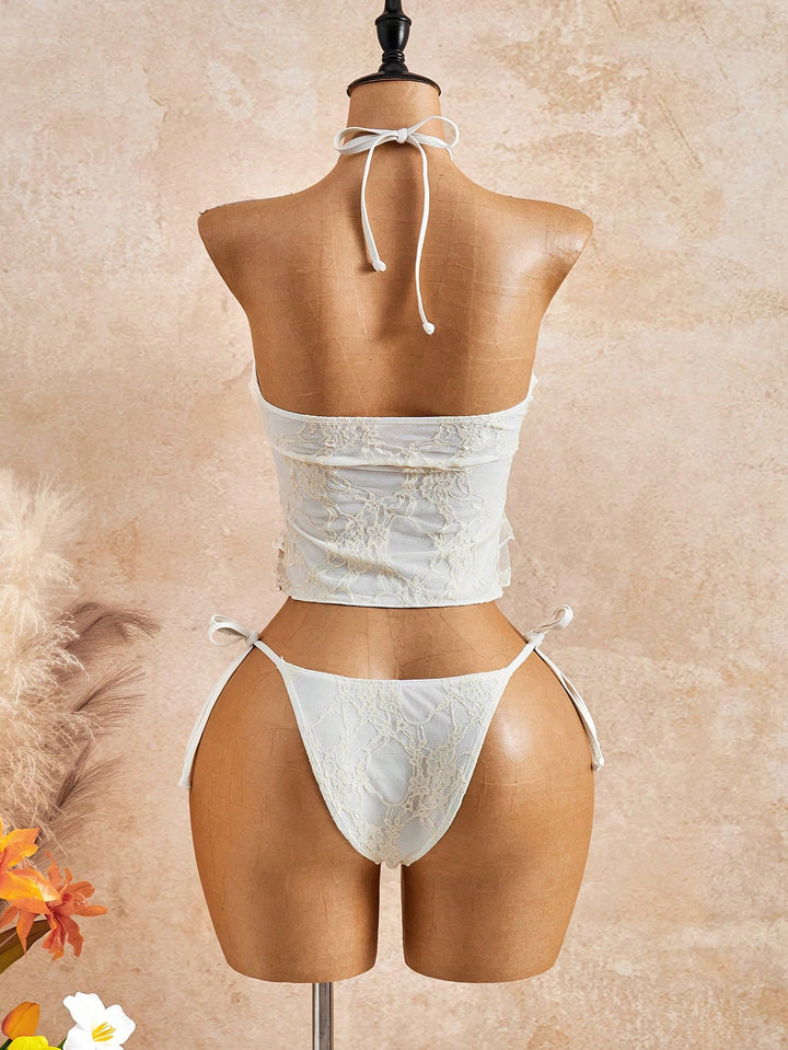 Costum de baie SHEIN, bej