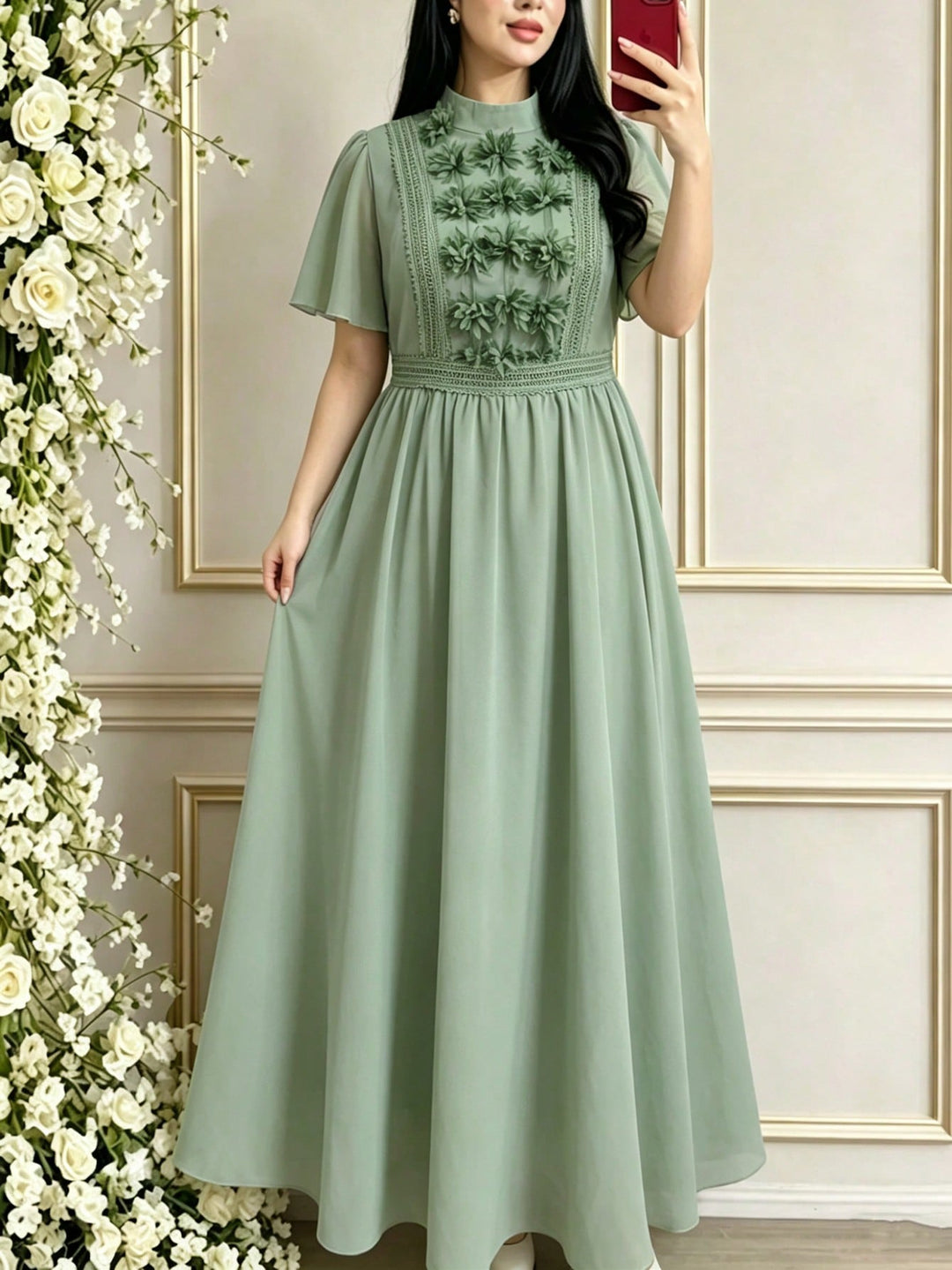 Rochie SHEIN, verde