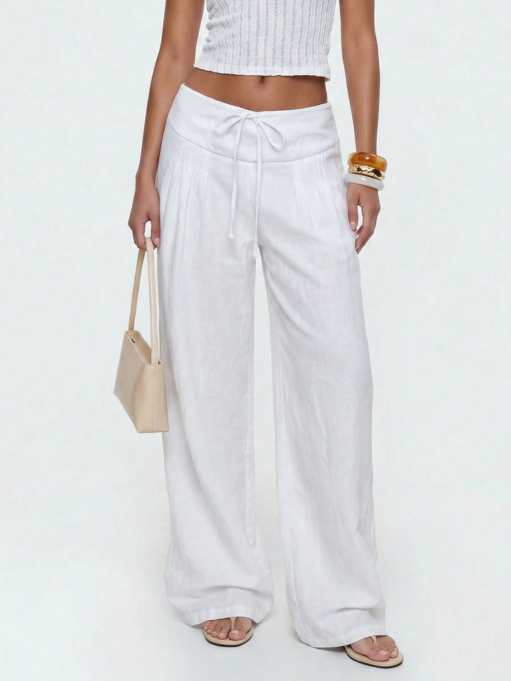 Pantaloni SHEIN, alb