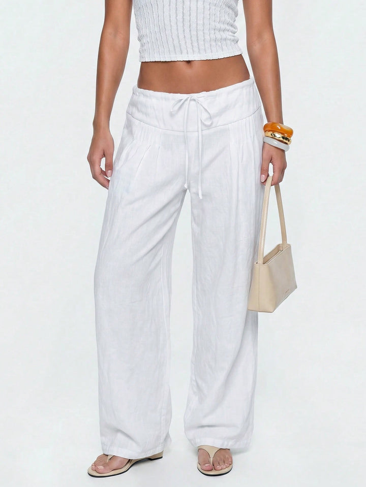 Pantaloni SHEIN, alb