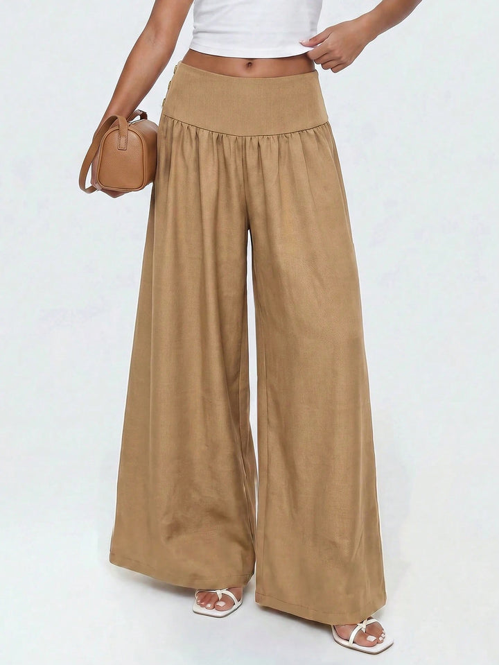 Pantaloni SHEIN, maro