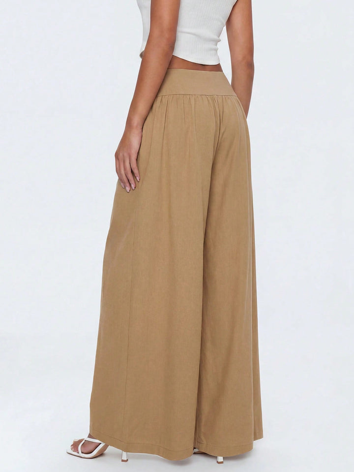 Pantaloni SHEIN, maro