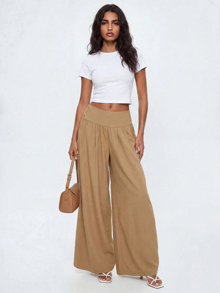 Pantaloni SHEIN, maro
