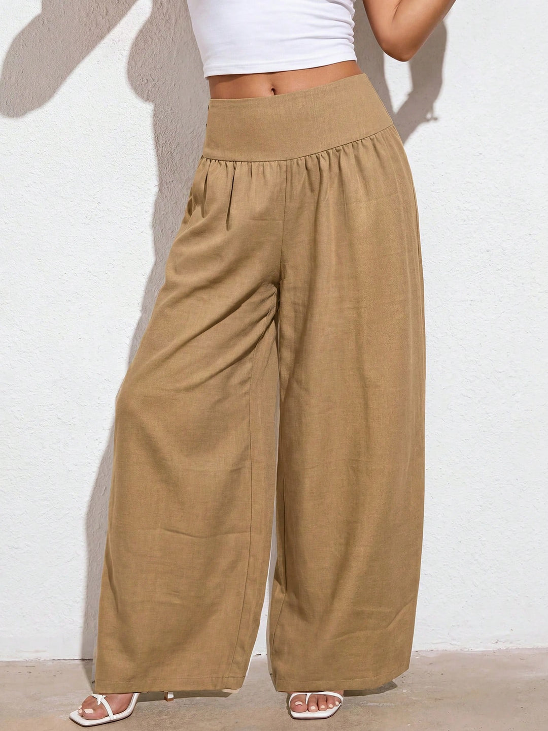 Pantaloni SHEIN, maro
