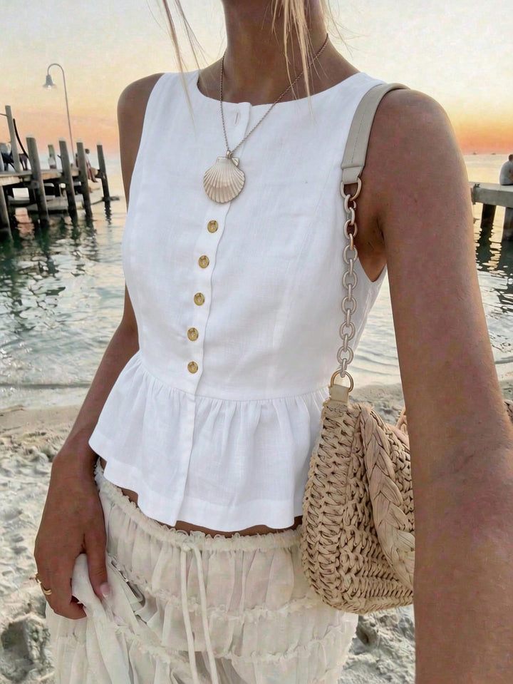 Top SHEIN, alb