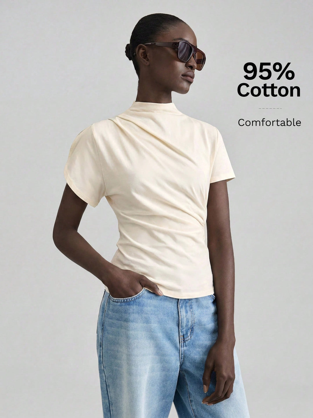 Top SHEIN, bej