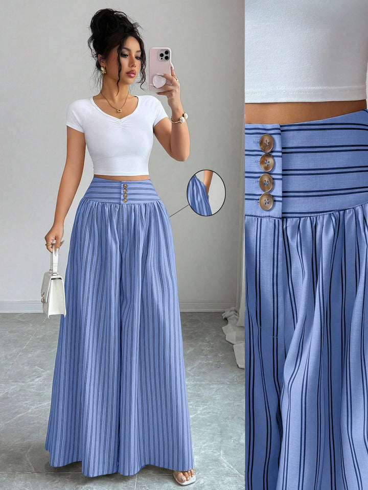 Pantaloni SHEIN, albastru