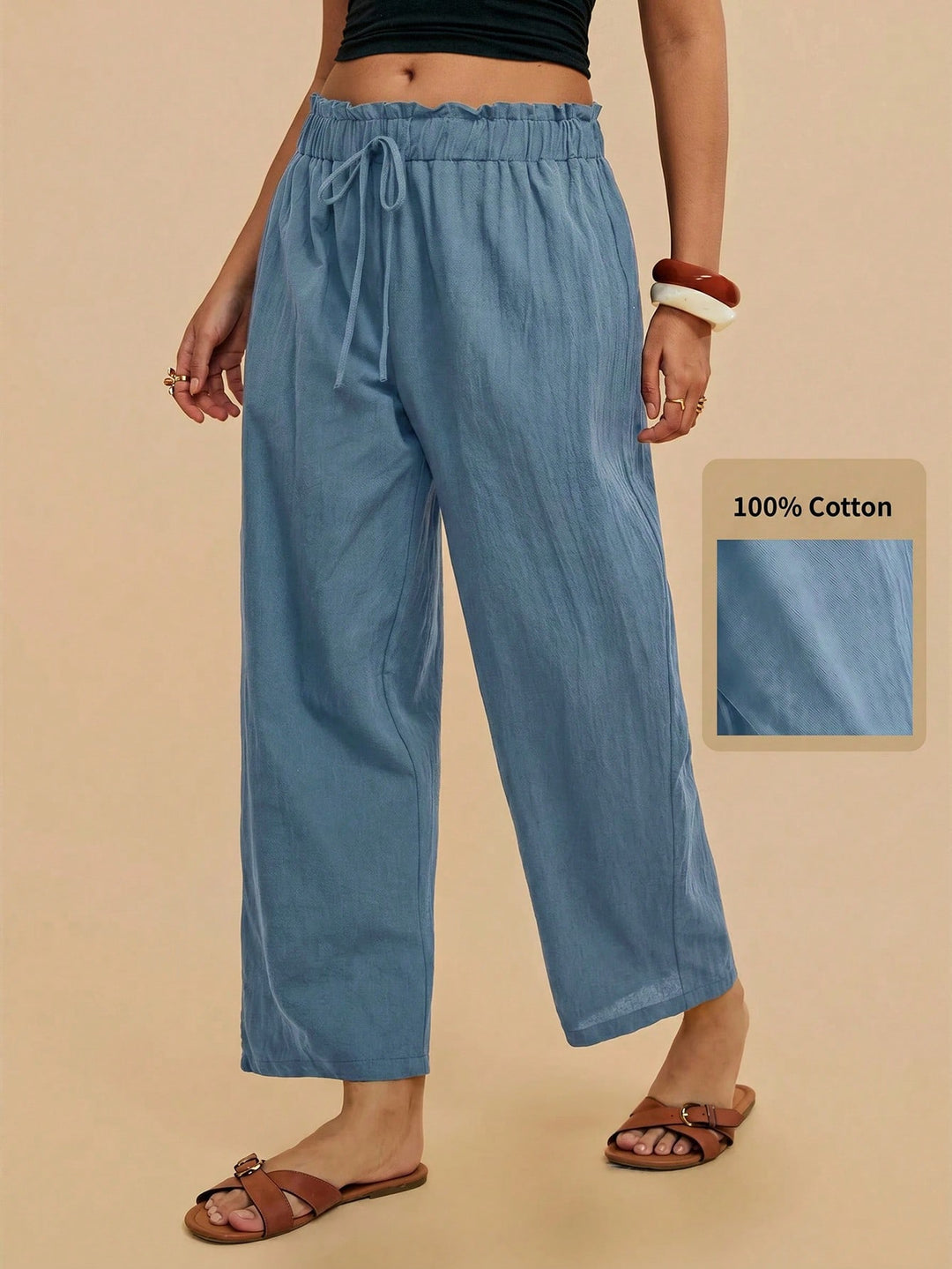 Pantaloni SHEIN, albastru
