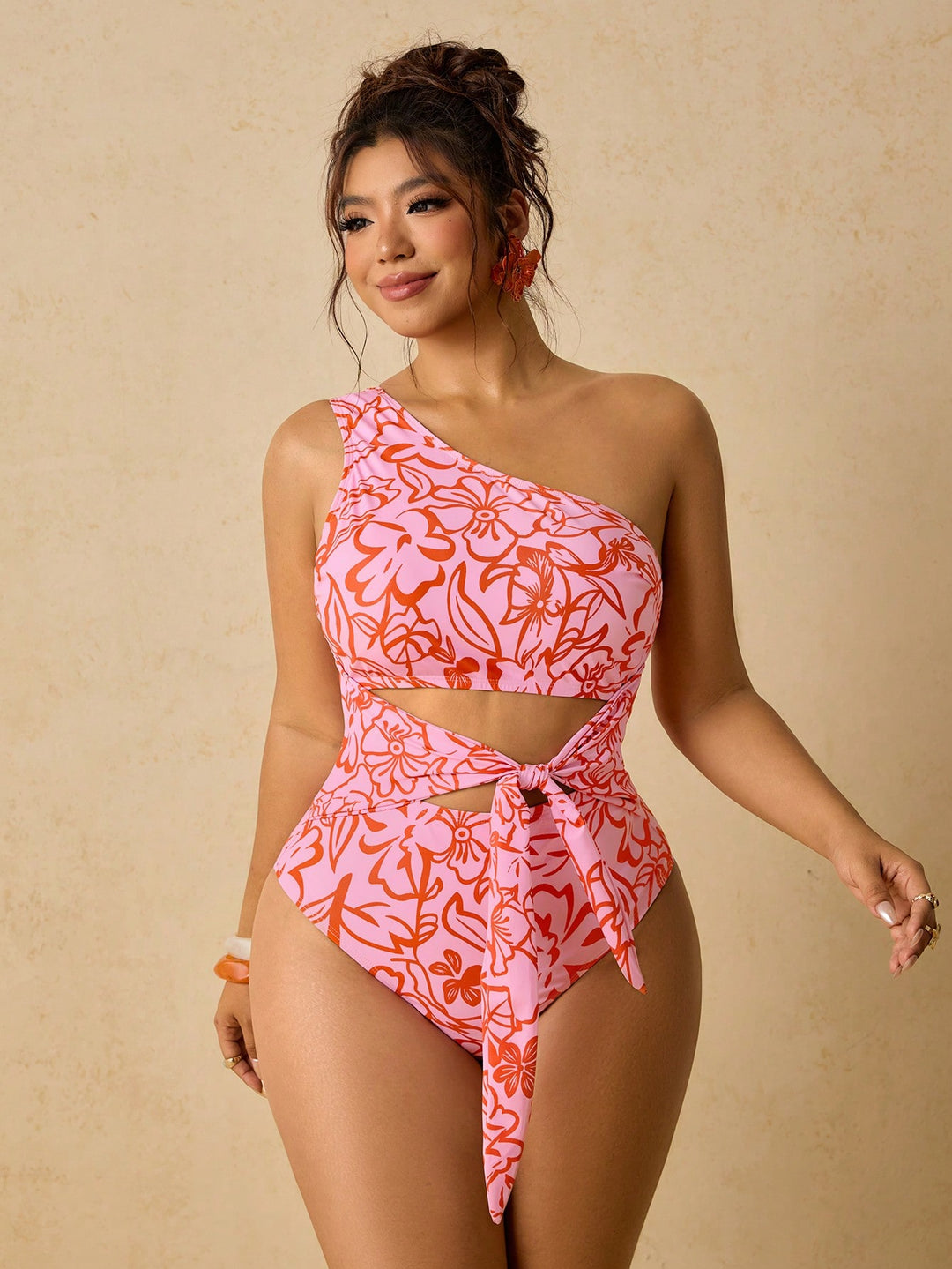 Costum de baie SHEIN, roz